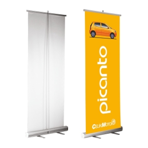 Standee cuốn - banner cuốn - giá cuốn
